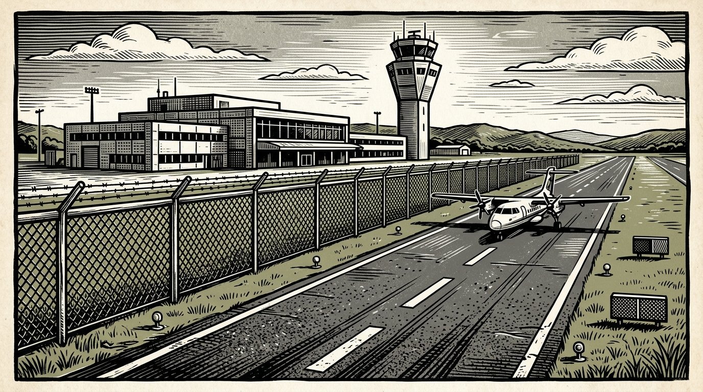 Aeroporto de Varginha conclui novo cercamento patrimonial de 5 km com investimento de R$ 754 mil