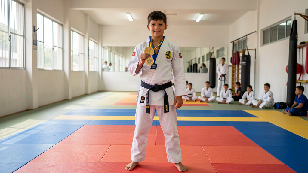 Jovem talento do Jiu-Jitsu de Varginha conquista ouro em etapa da IBJJF