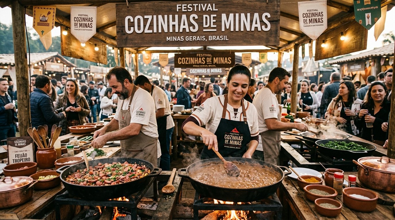 Andradas recebe Festival Gastronômico Cozinhas de Minas com chefs, música e valorização da culinária mineira