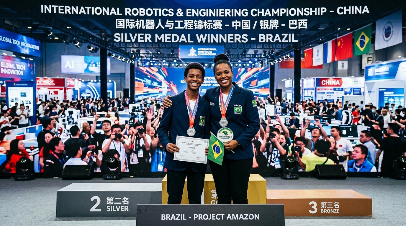 Professor de Varginha conquista medalha de prata em competição tecnológica na China